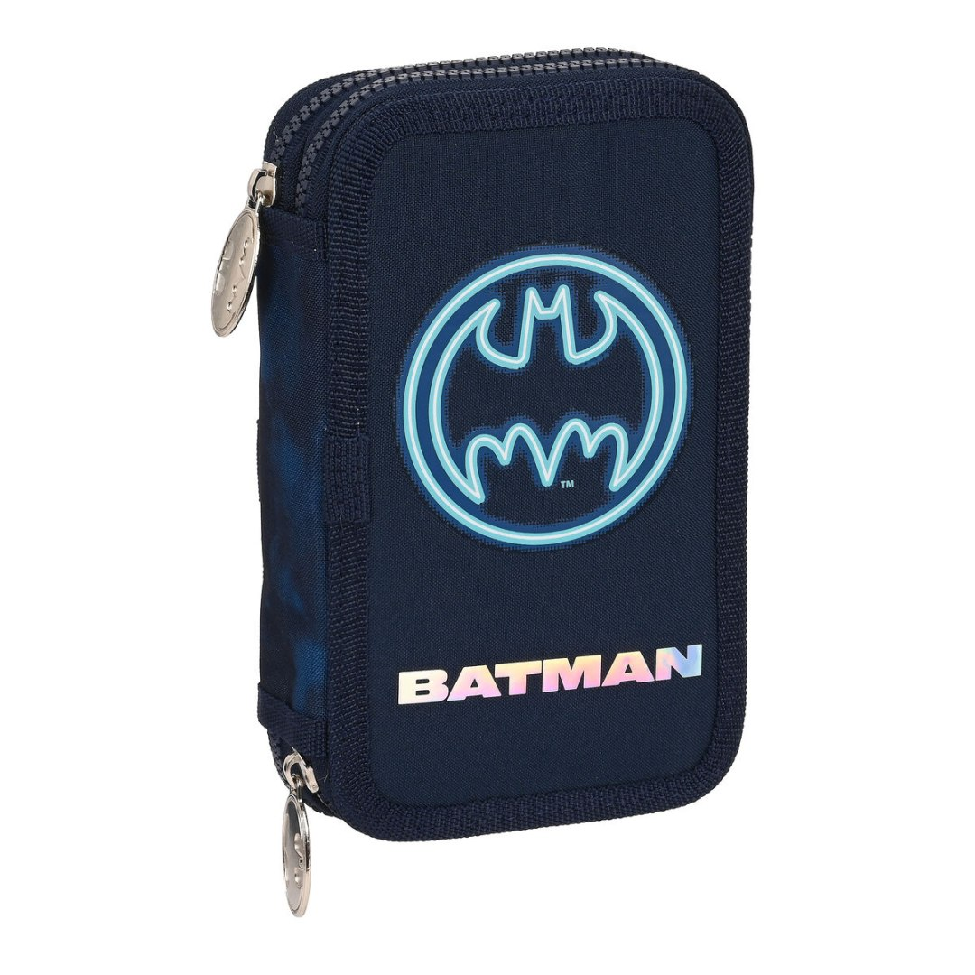 BATMAN podwójny piórnik z wyposażeniem