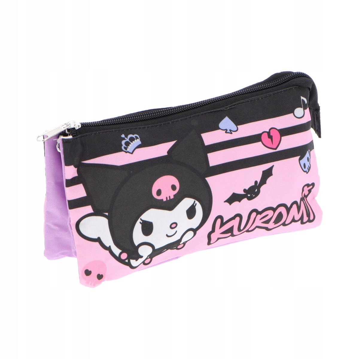 Kuromi hello kitty PIÓRNIK SASZETKA 3 PRZEGRODY POTRÓJNY