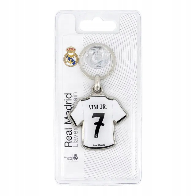 Brelok Real Madrid VINI JR. nr 7 hologram metalowy brelok koszulka 878