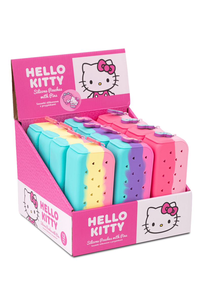 Saszetka Silikonowa Hello Kitty Z Pinsami 1Szt.Mix