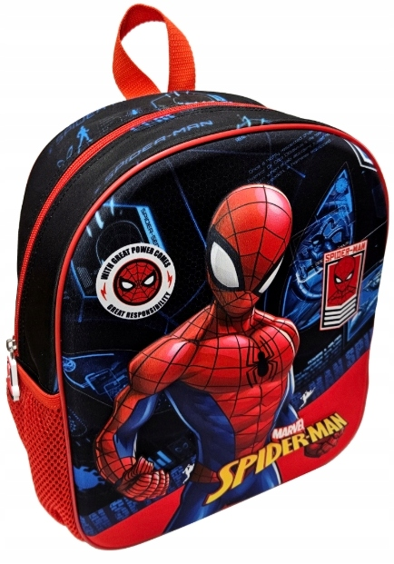 PLECAK Spiderman 3D PLECACZEK WYCIECZKOWY DLA PRZEDSZKOLAKA CHŁOPCA