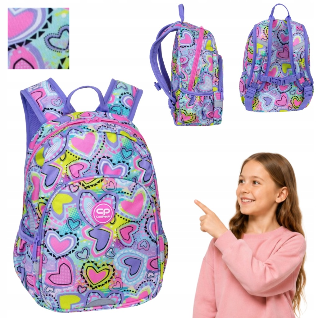PLECAK PRZEDSZKOLNY DZIECIĘCY SERCA DLA DZIEWCZYNKI WYCIECZKOWY COOLPACK
