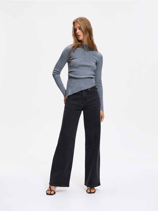 Reserved - Jeansy regular comfort - szary