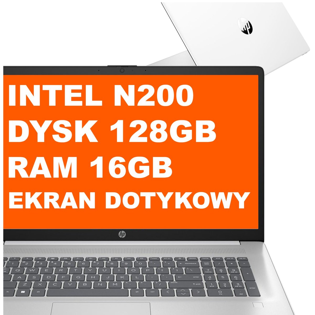 HP 17-cn3106ds / AD7J9UA / Intel N200 / 16GB / 128GB UFS / Intel UHD / HD+ / Dotyk / Win 11 / Biały
