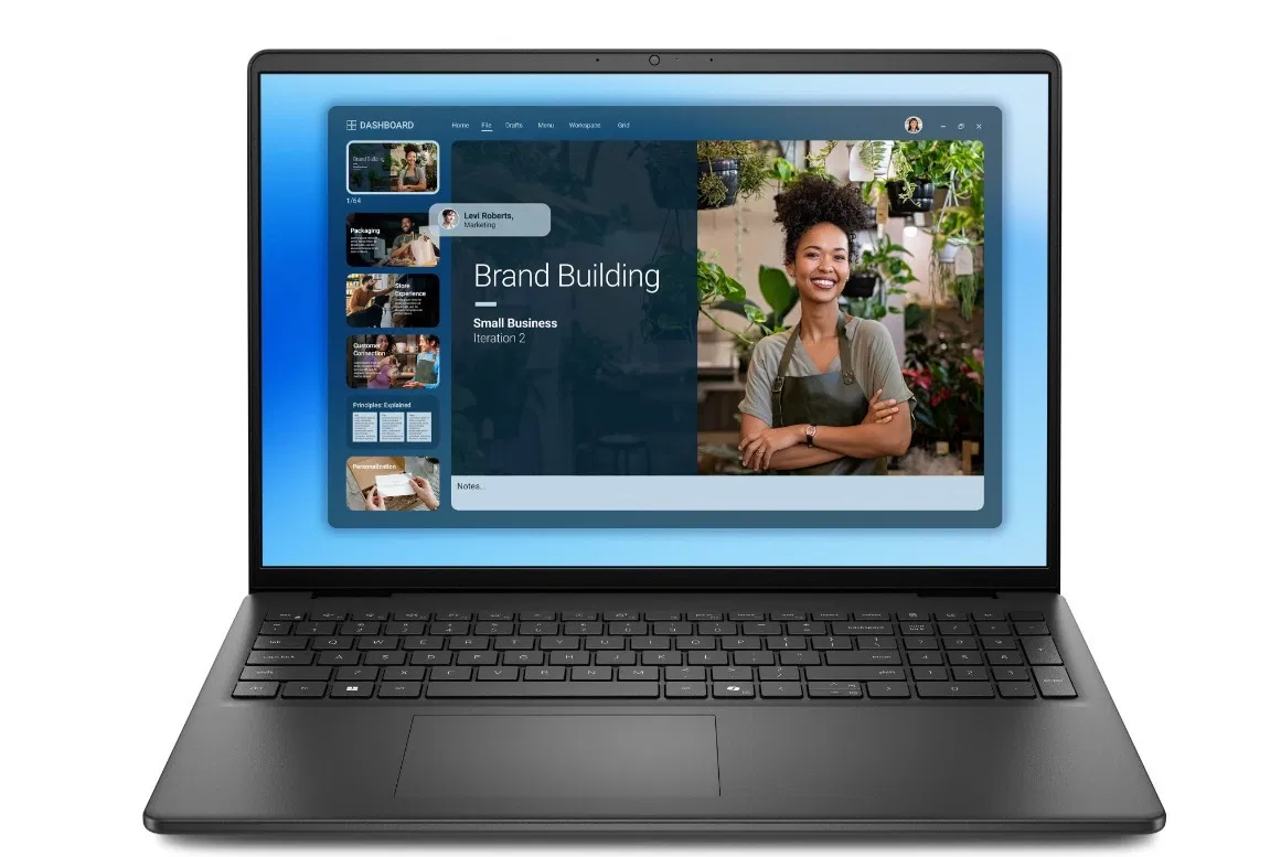 Dell 16 DC16250 W11P C5 120U/8GB/512GB/16.0 FHD+/Int/FgrPr/WLAN + BT/Backlit Kb/3 Cell/3YPS Carbon Black