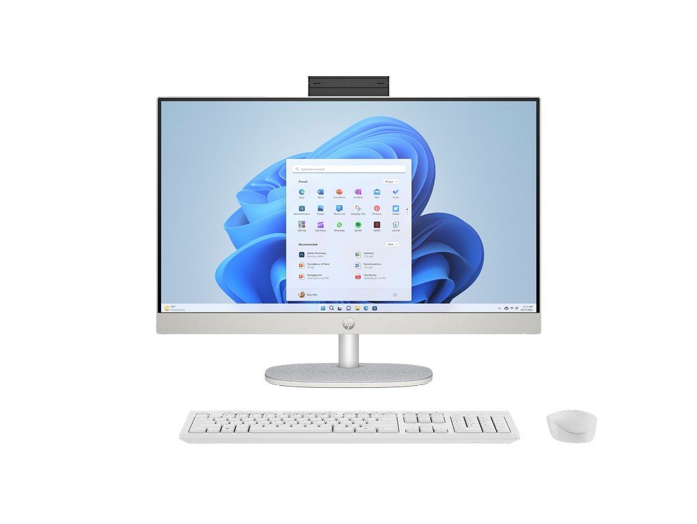 Komputer AiO HP 24-cr0048na / BN4P4EA / Intel i5 / 16GB / 1TB / Intel Iris Xe / FullHD / Win 11 Pro / Biały
