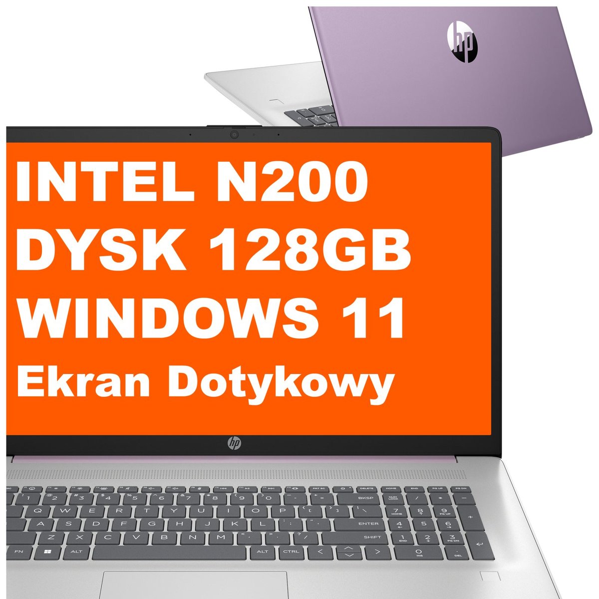 HP 17-cn3108ds / AD7K1UA / N200 / 8GB / 128GB UFS / Intel UHD / HD+ / Dotyk / Win 11 / Fioletowy
