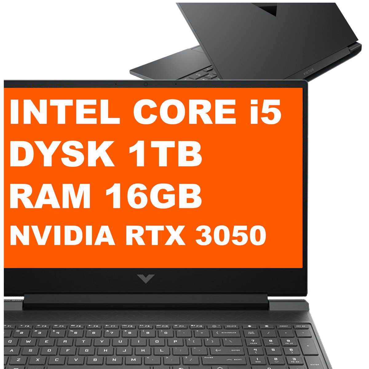 HP Victus 15-fa2700ca / B96JBUA / Intel Core i5 / 16GB / 1TB / RTX 3050 / 144Hz / FullHD / Win 11 / Czarny