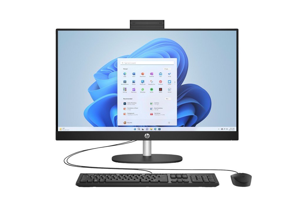 Komputer HP AiO 27-cr1004nt / B88GMEA / Ultra 7 / 16GB / 1TB / Iris Xe / FHD / Win 11 Pro / Czarny