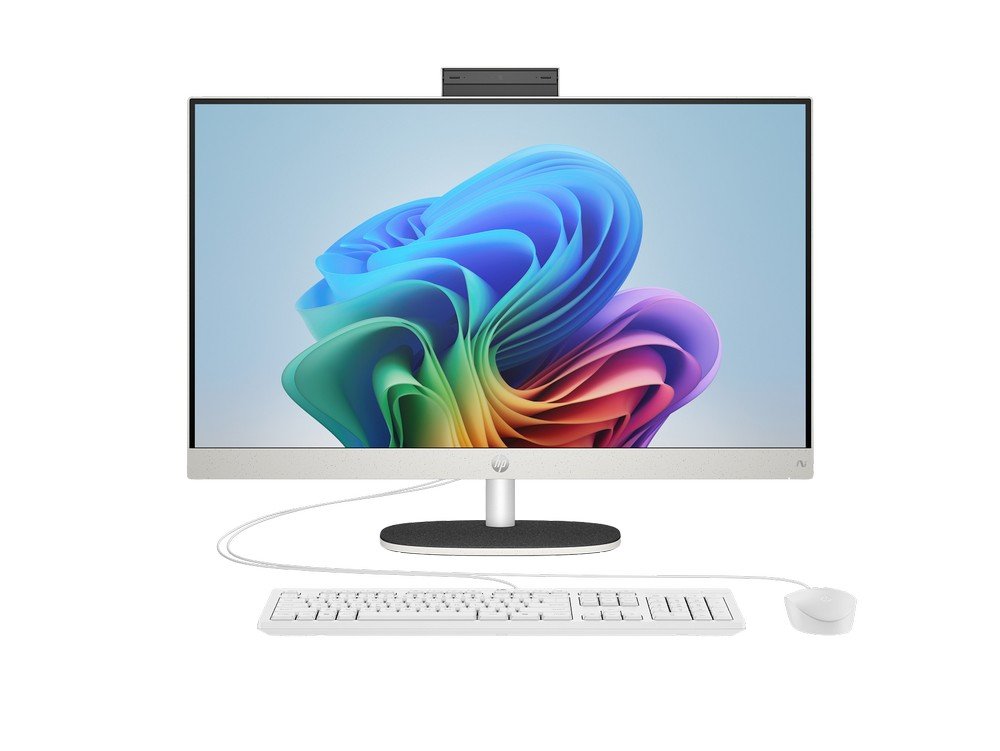 Komputer AiO HP Next Gen AI 27-ct2000ne / BZ6N2EA / Ryzen AI 7 / 32GB / 1TB / AMD Radeon / FHD / Win 11 Pro / Biały