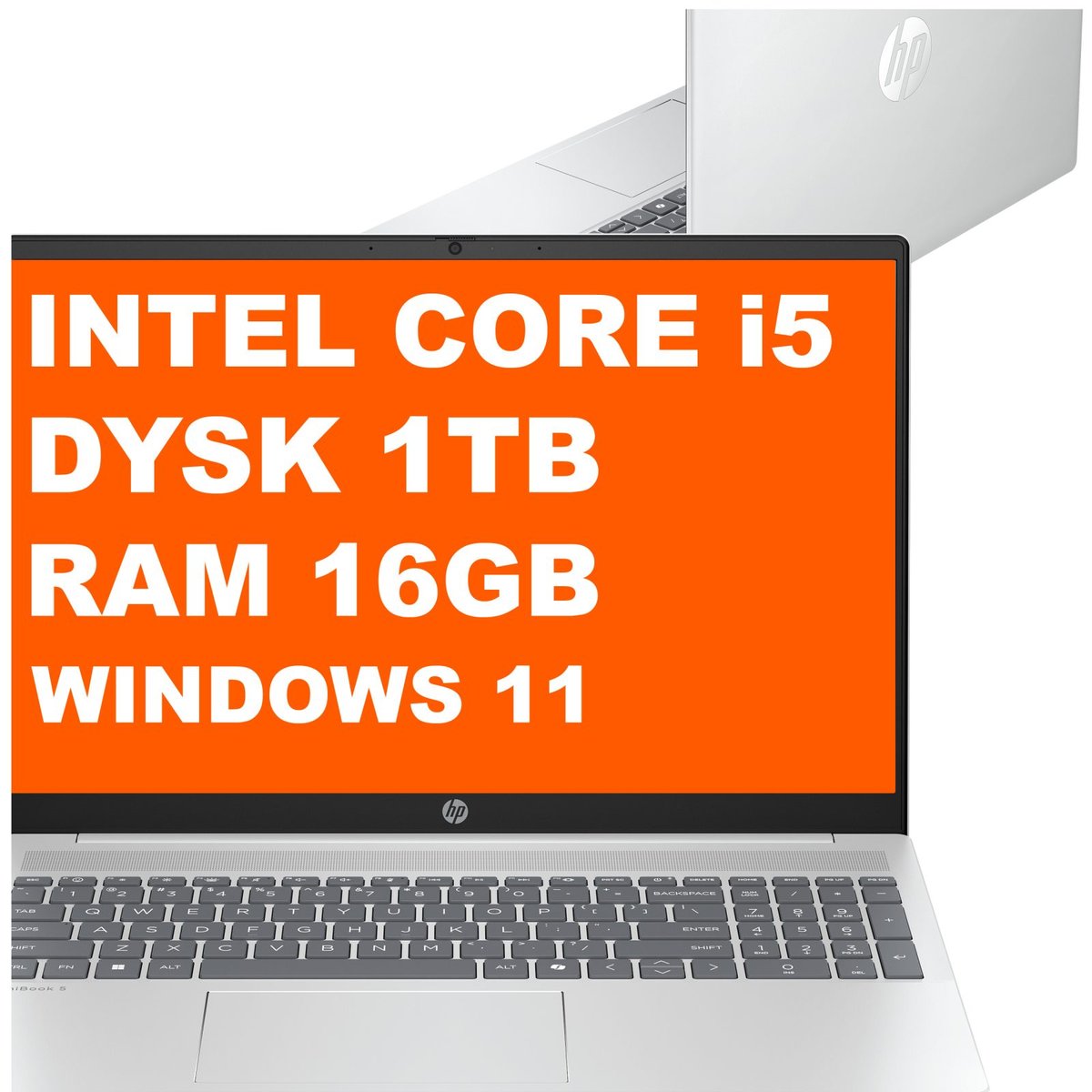 HP OmniBook 5 16-ba1004na / C1LL0EA / Intel i5 / 16GB / 1TB / Iris Xe / 2k / Win 11 / Srebrny
