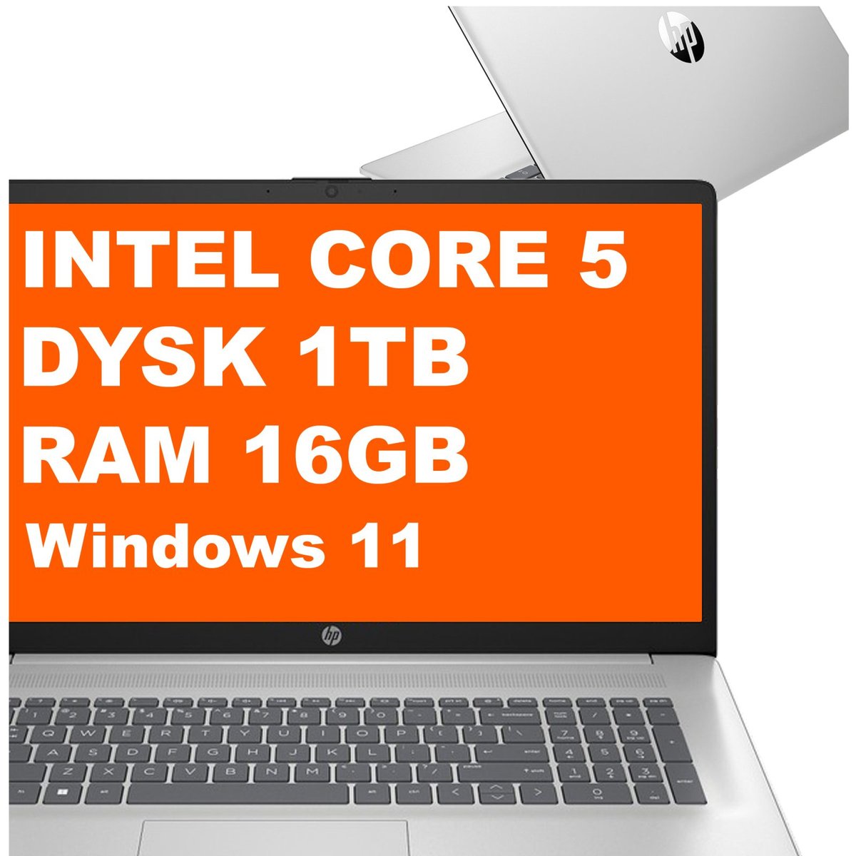 HP 17-cn4003ca / A00XPUA / Core 5 / 16GB / 1TB / Intel Graphics / FullHD / Win 11 / Srebrny