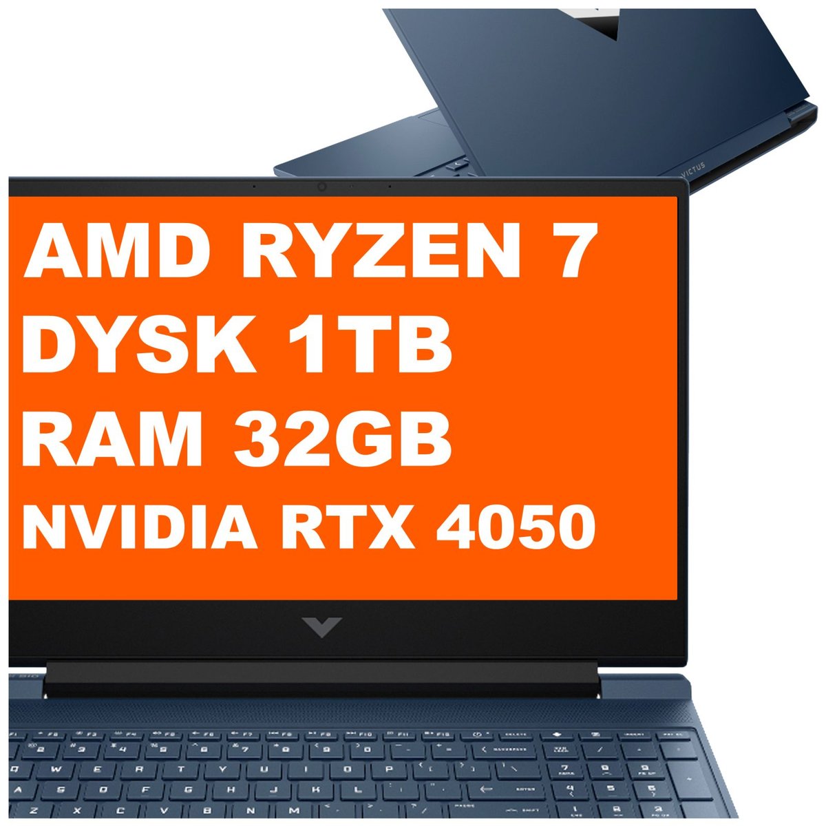 gamingowy HP Victus 15-fb3027nw / C39MSEA / Ryzen 7 / 32GB / 1TB / RTX 4050 / FullHD / 144Hz / Win 11