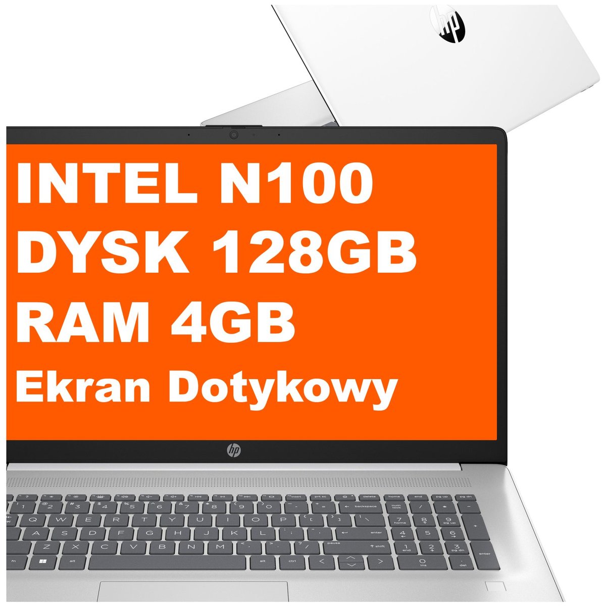 HP 17-cn3141ds / BK1C0UA / Intel N100 / 128GB / 4GB / Intel UHD Graphics / HD+ / Win 11 Home / Biały