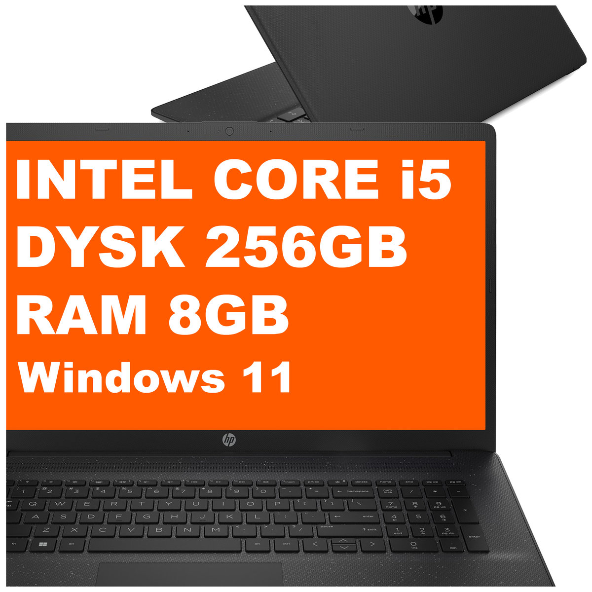 HP 17T-CN300 / D66PKU8 / Intel i5-13 / 8GB / 256GB / Intel Iris Xe / HD+ / Win 11 / Czarny