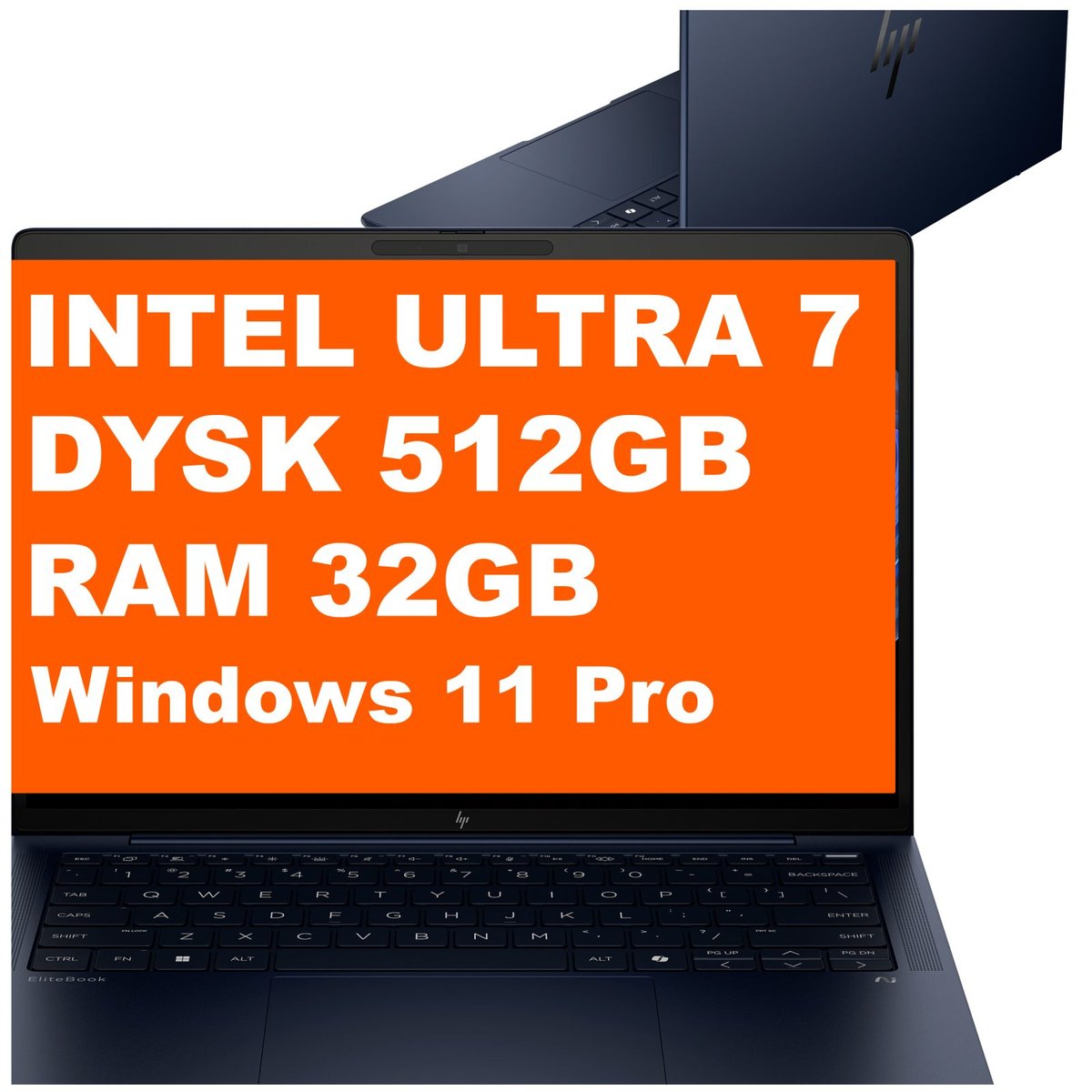 Biznesowy HP EliteBook Ultra G1i 14 / B66TDAT / Intel Core Ultra 7 / 32GB / 512GB / Intel Arc / 2.8K / Dotyk / Win 11 Pro