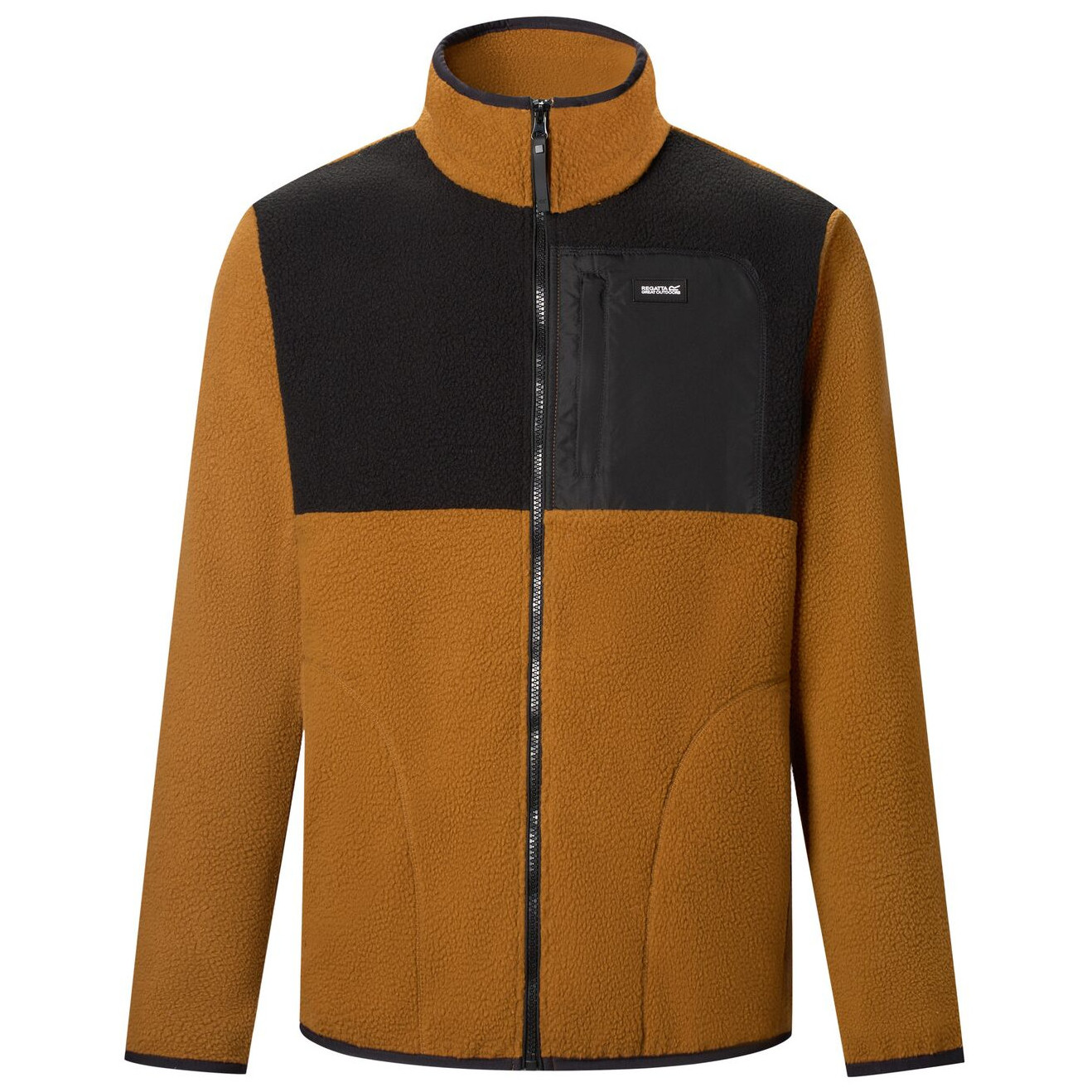 Bluza męska Regatta Frankie Borg Colour Block Rozmiar: L / Kolor: brązowy/czarny