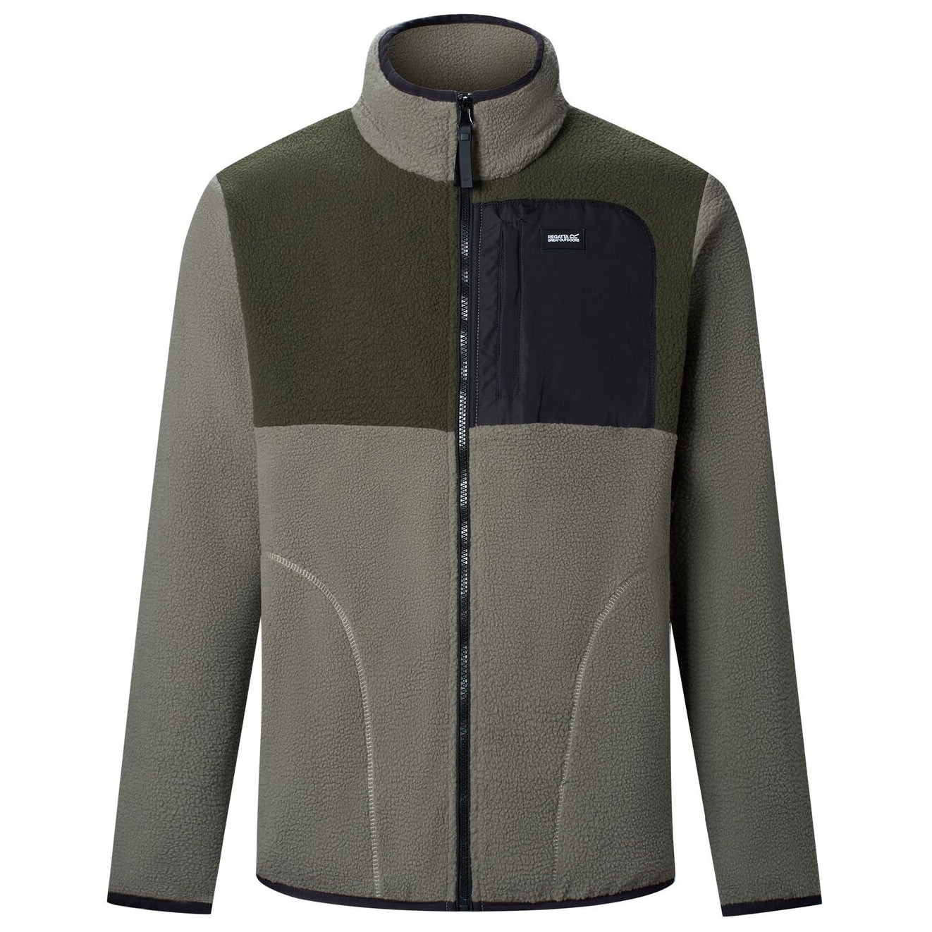 Bluza męska Regatta Frankie Borg Colour Block Rozmiar: M / Kolor: ciemny khaki