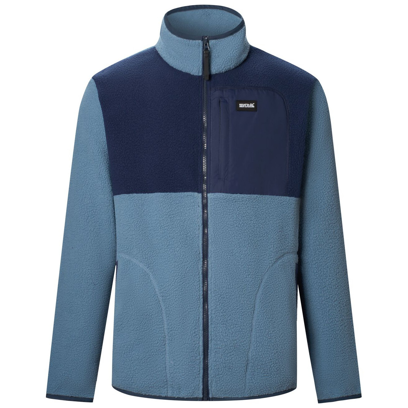 Bluza męska Regatta Frankie Borg Colour Block Rozmiar: XL / Kolor: szary/niebieski