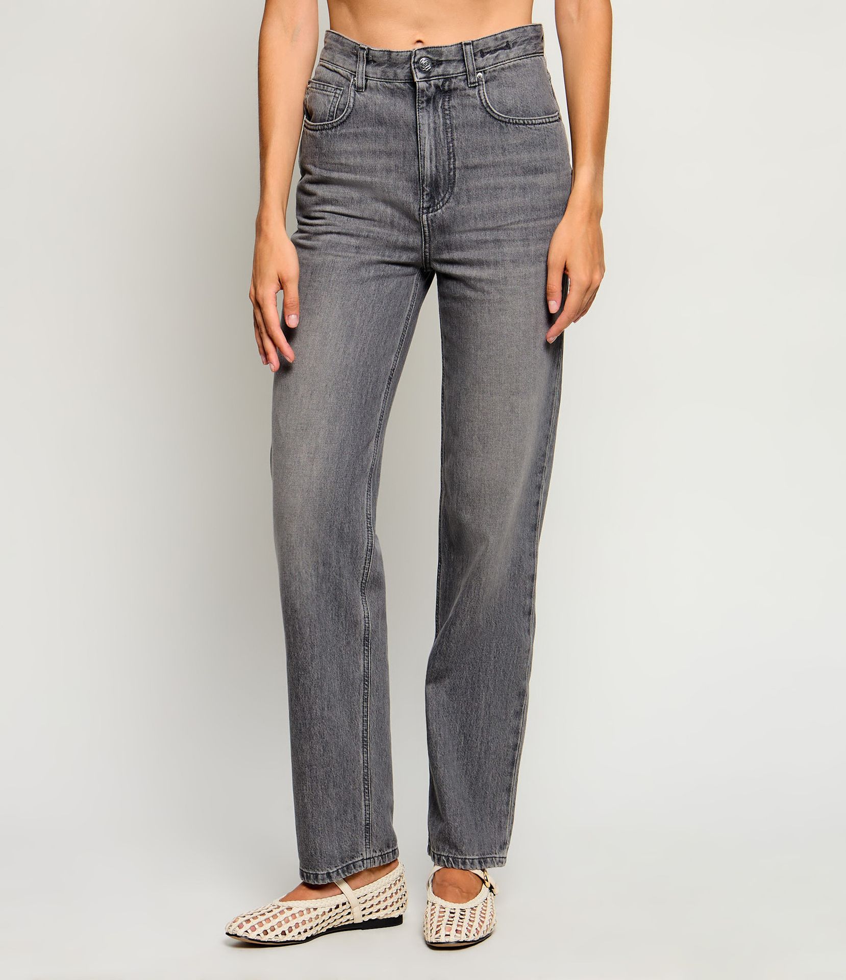 Marella SPORT Jeansy Mlsmom Mom Fit high waist