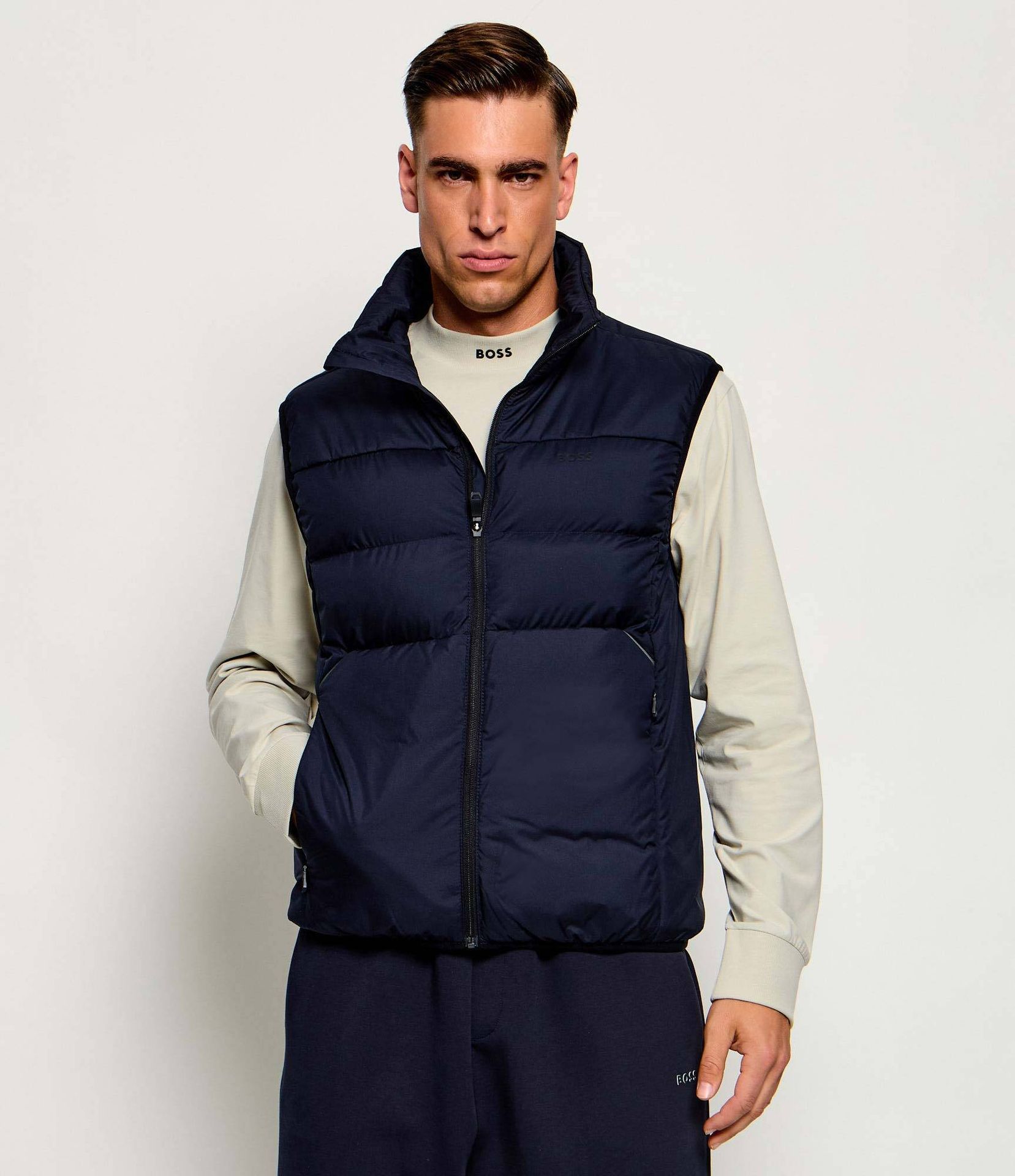 BOSS GREEN Bezrękawnik OW_Urbanex Puffer V Regular Fit