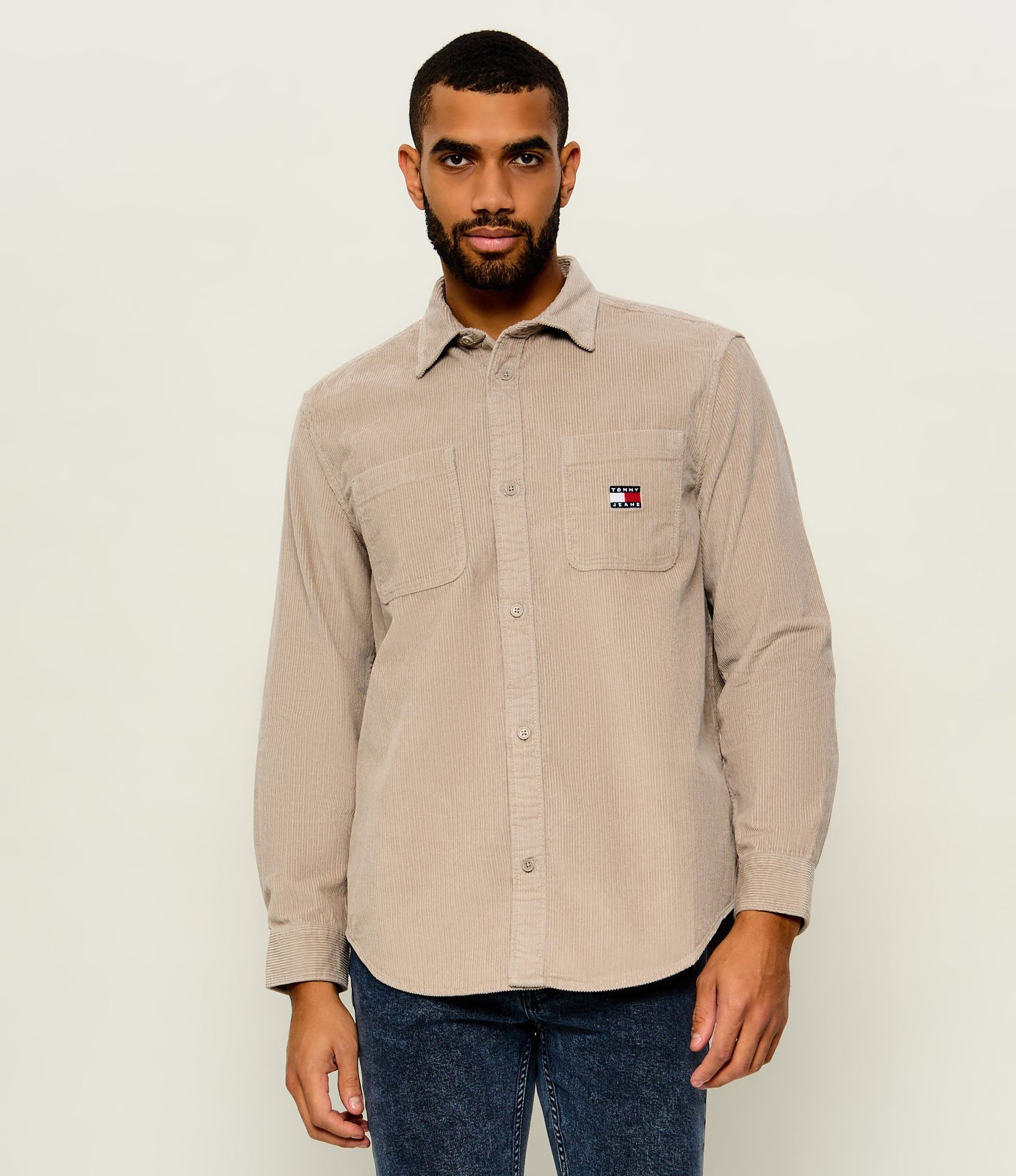 Tommy Jeans Koszula Relaxed fit sztruks