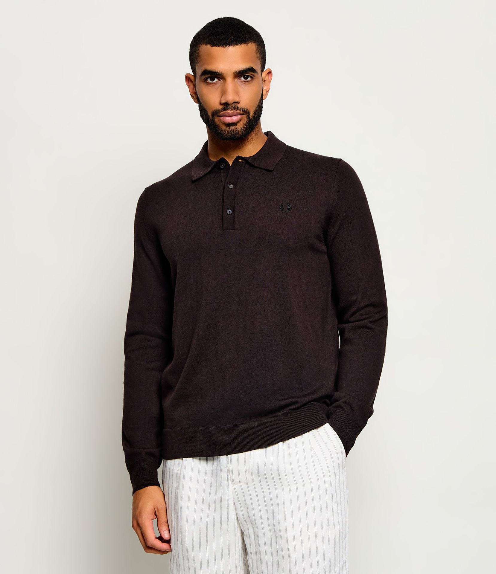 Fred Perry Wełniany sweter Regular Fit