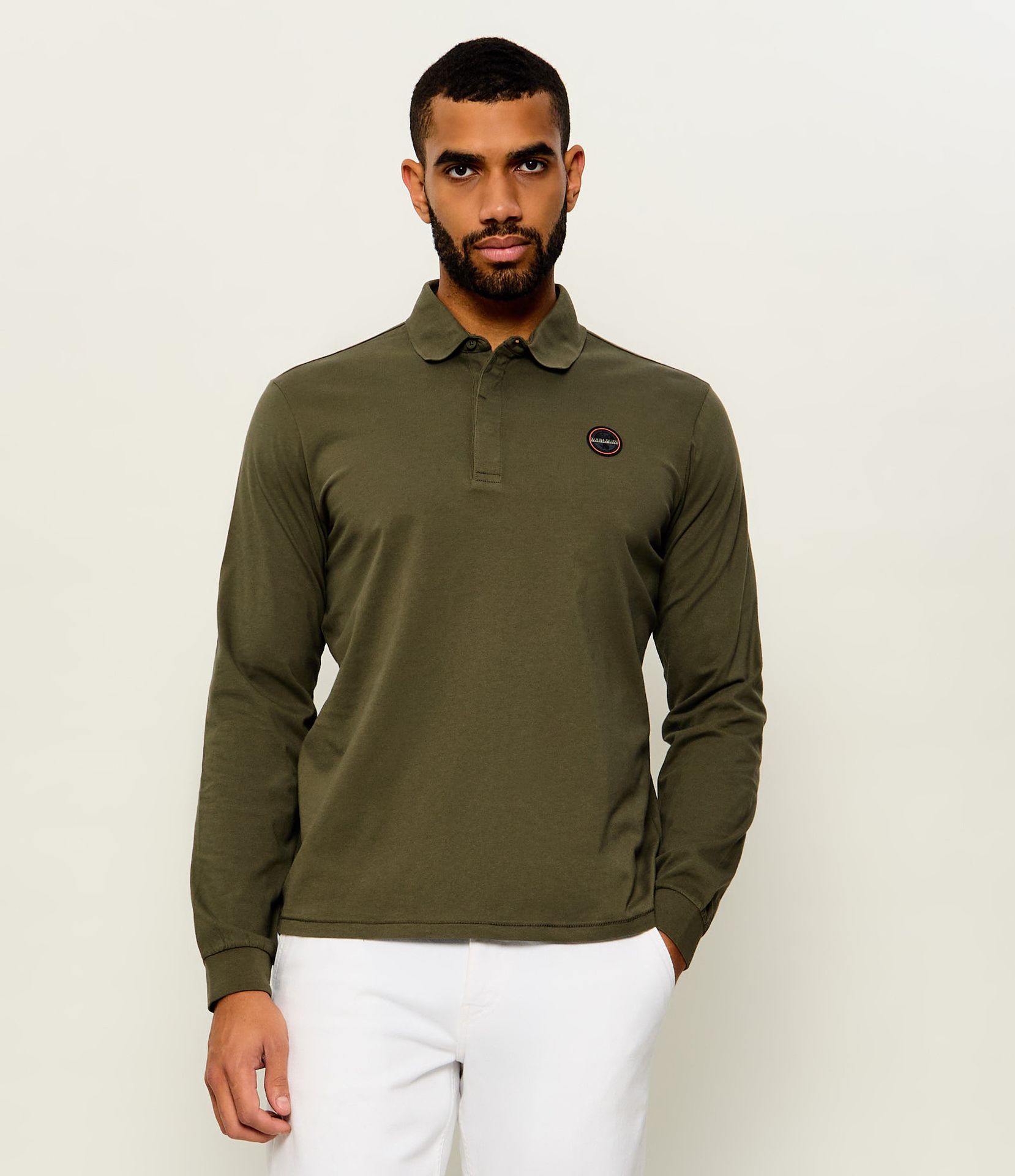 Napapijri Polo E-Badge Ls Relaxed fit
