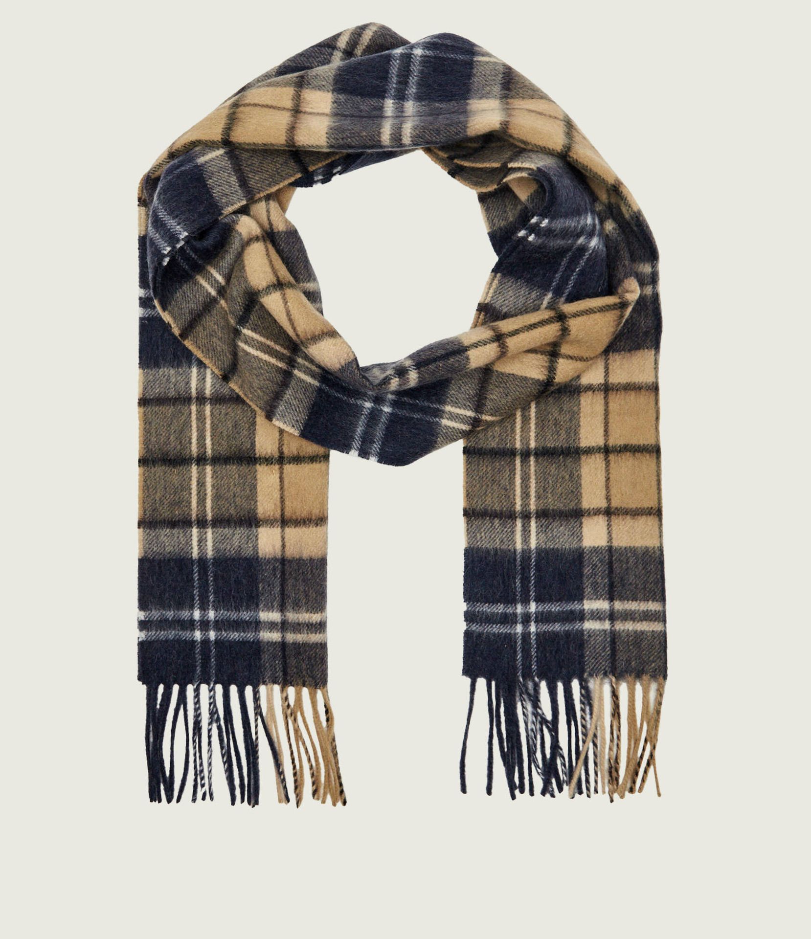 Barbour Wełniany szal z dodatkiem kaszmiru