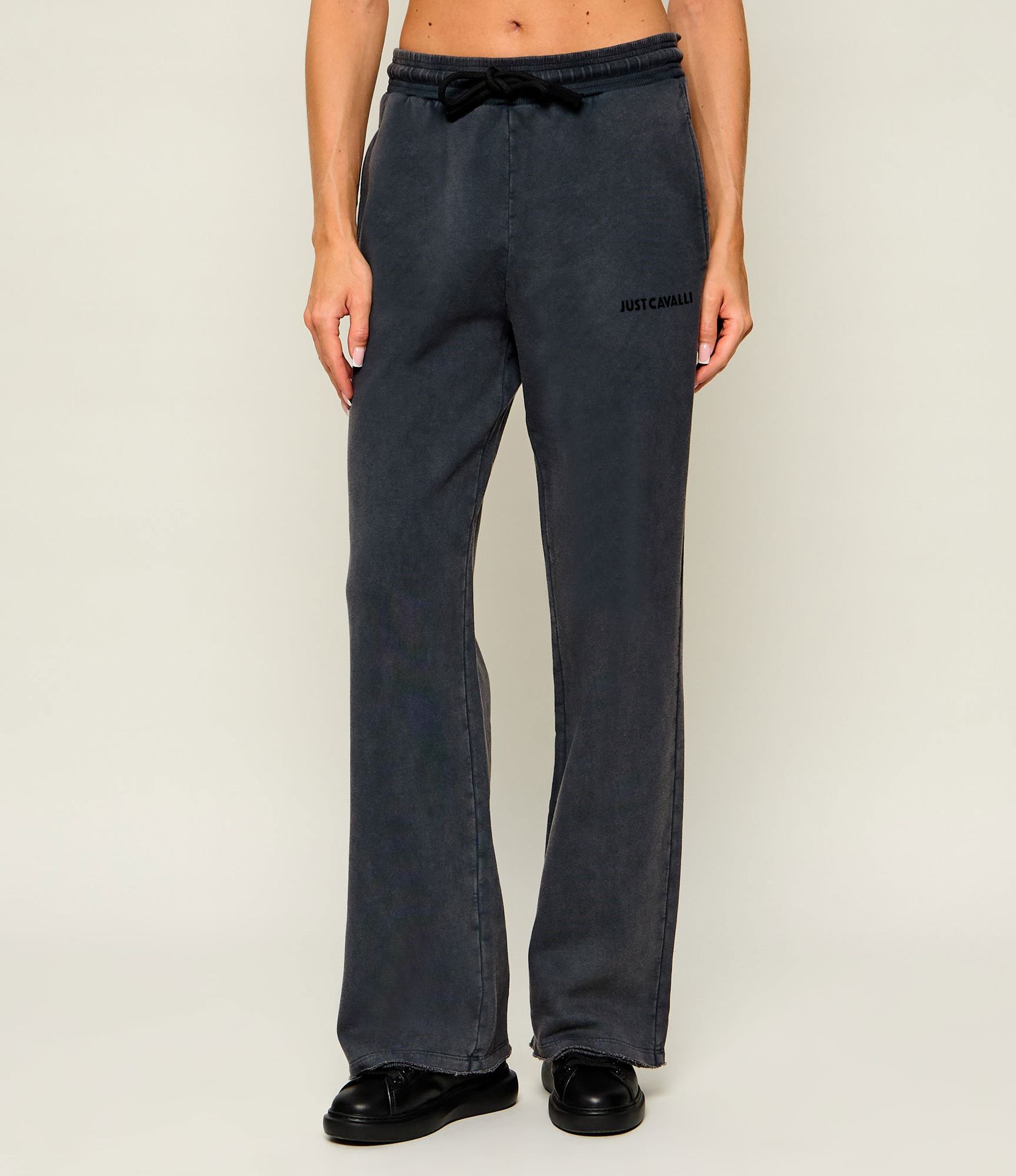 Just Cavalli Spodnie dresowe Acid Wash Dye Loose fit