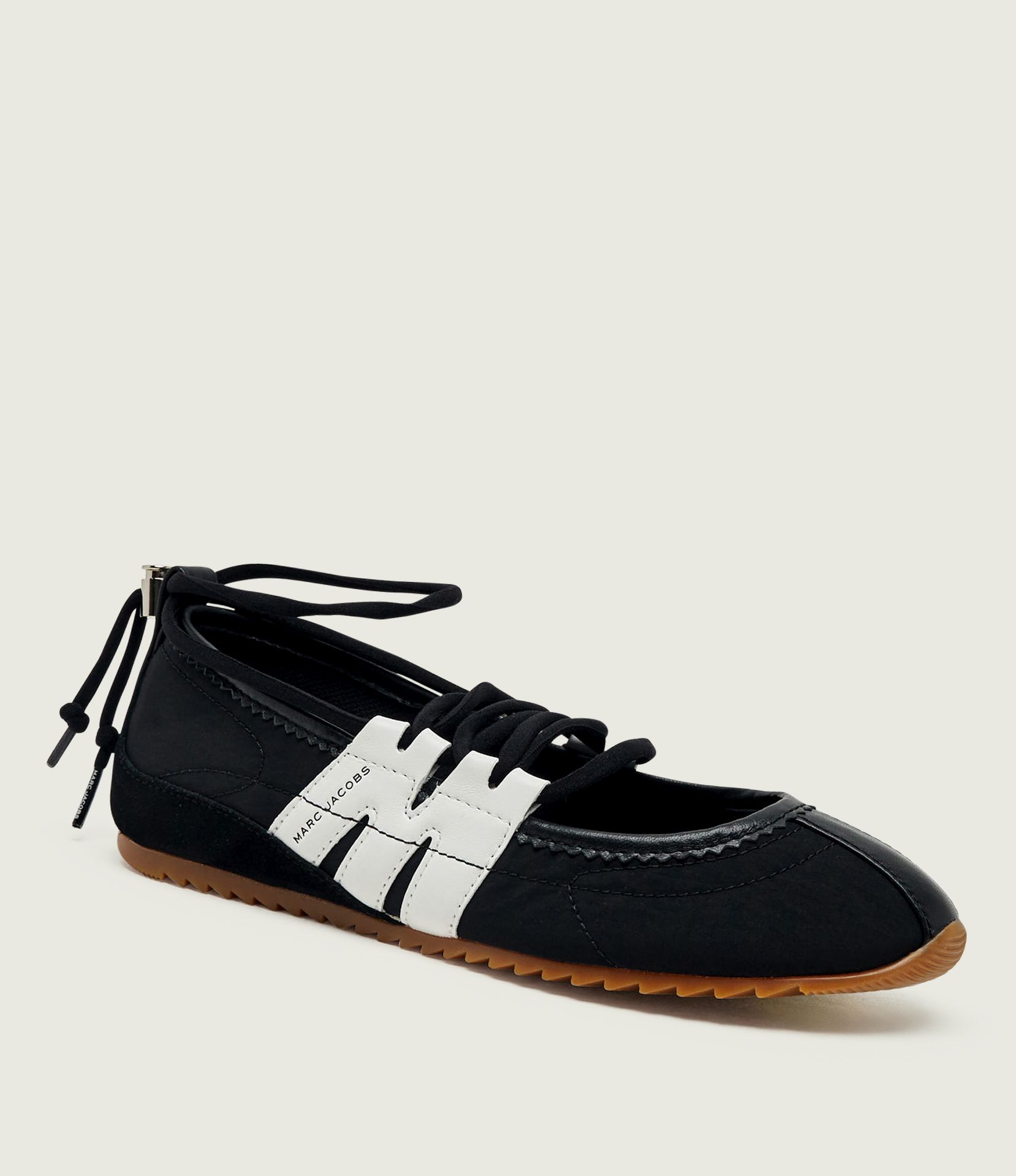 Marc Jacobs Baleriny The 400 Bleeckerima Mary Jane z dodatkiem skóry