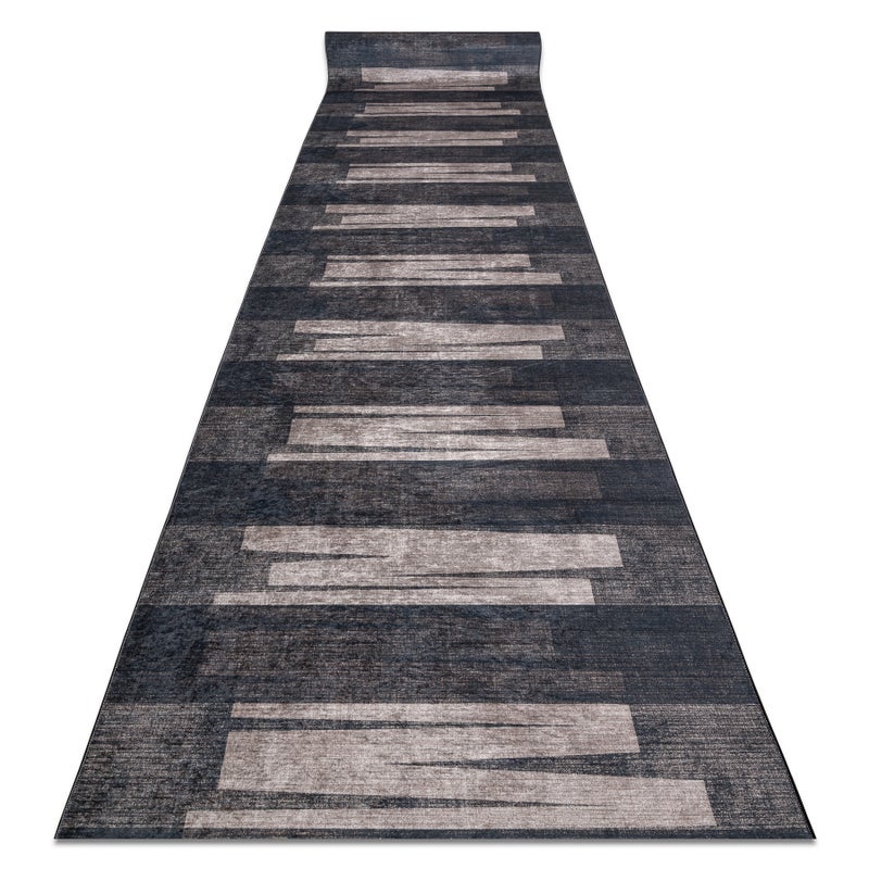 CHODNIK podgumowany DO PRANIA LOTUS VENETO 60910 Pasy, geometryczny brązowy 80 cm 80x840 cm