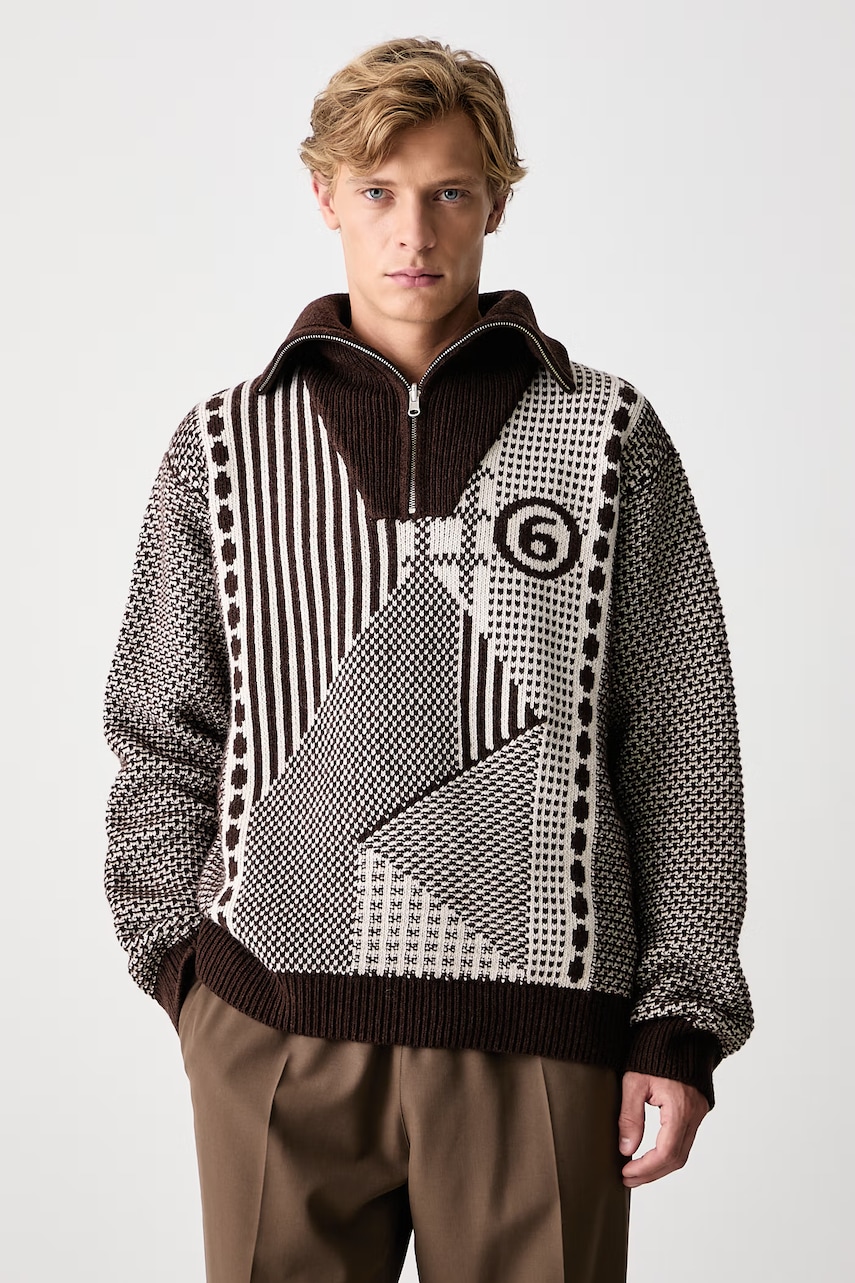 MM6 Maison Margiela golf męski z wełną