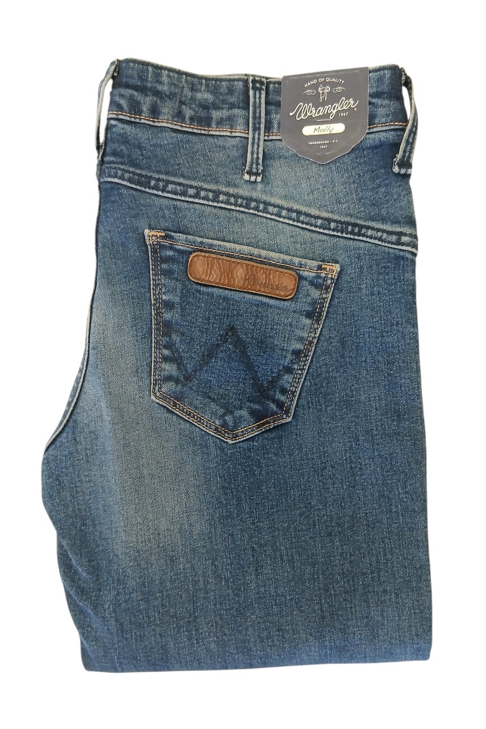 Wrangler Molly Pasadena Fade proste jeansy damskie biodrówki