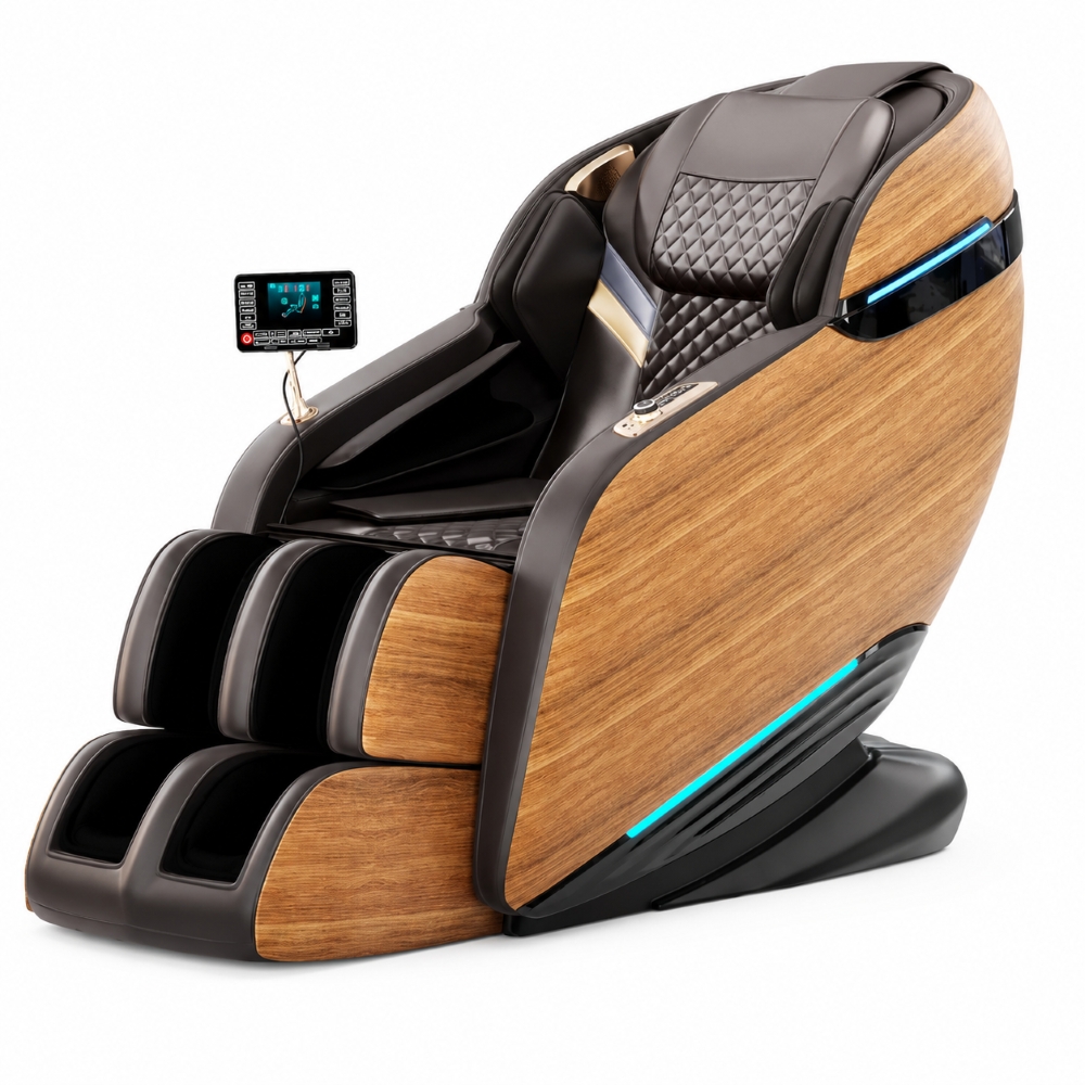 EXTRALINK FOTEL MASUJĄCY 3D ZERO GRAVITY DREWNIANY LAMINAT EX.80869