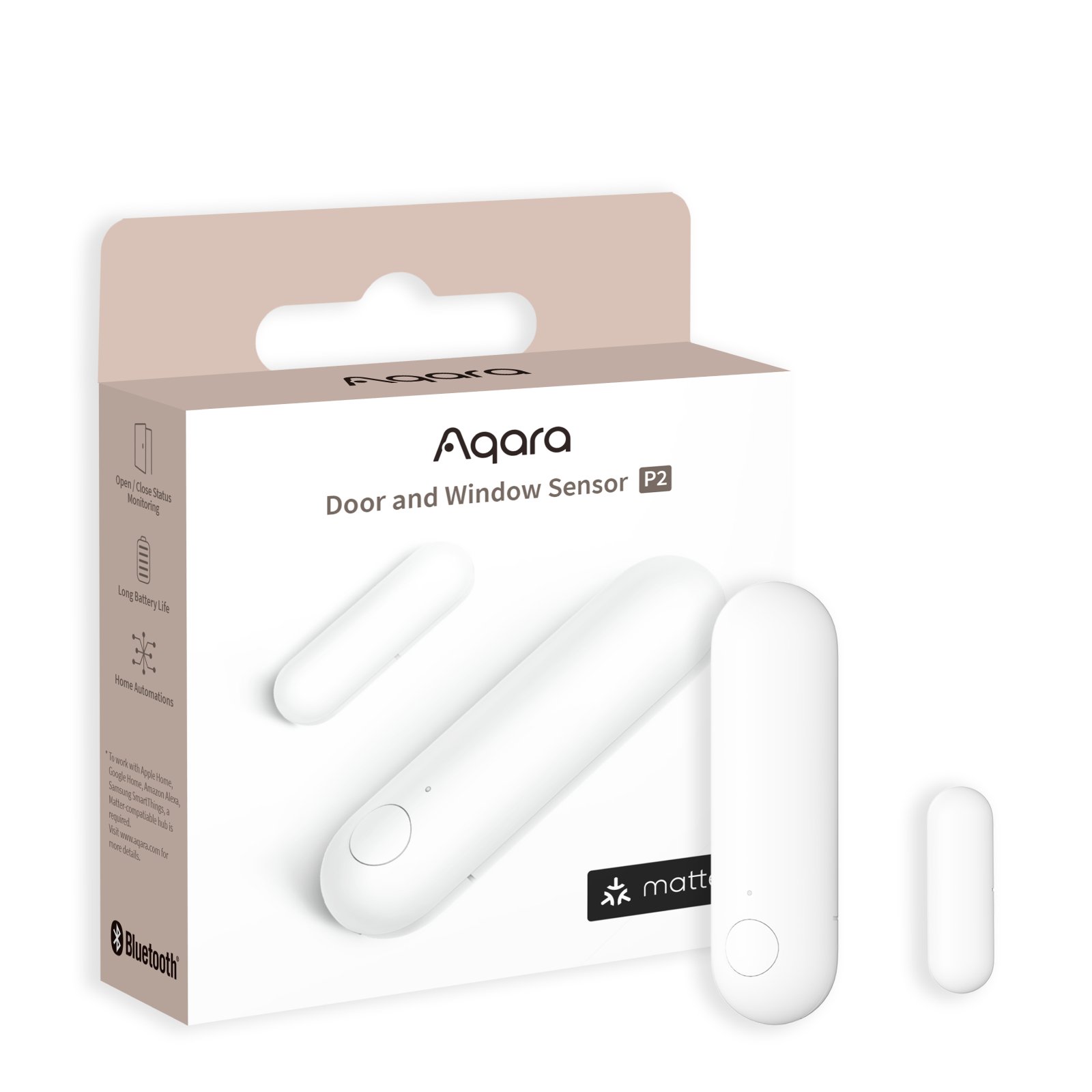 Aqara Door & Window Sensor P2 Czujnik do okien i drzwi Biały, DW-S02D
