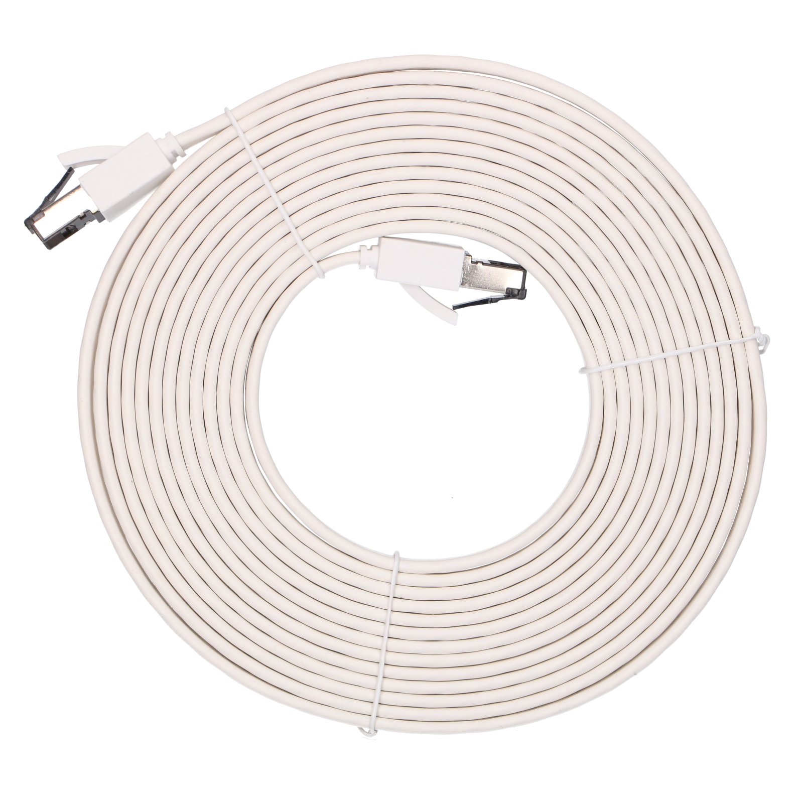 EXTRALINK LAN PATCHCORD CAT.8 U/FTP 5M 40G FLAT SHIELDED FOILED TWISTED PAIR BARE COPPER WHITE EX.97867