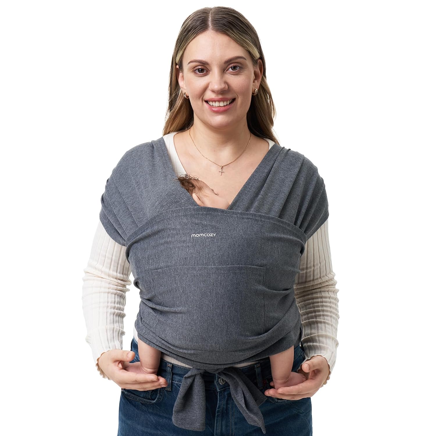 Momcozy Baby Wrap Carrier Ciemno-szary Nosidełko CR001-BY00NB-A