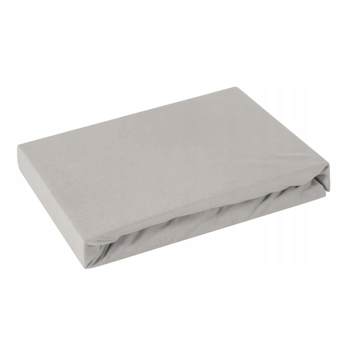 Prześcieradło JERSEY srebrne 180x200 +30cm dzianina bawełna z gumką