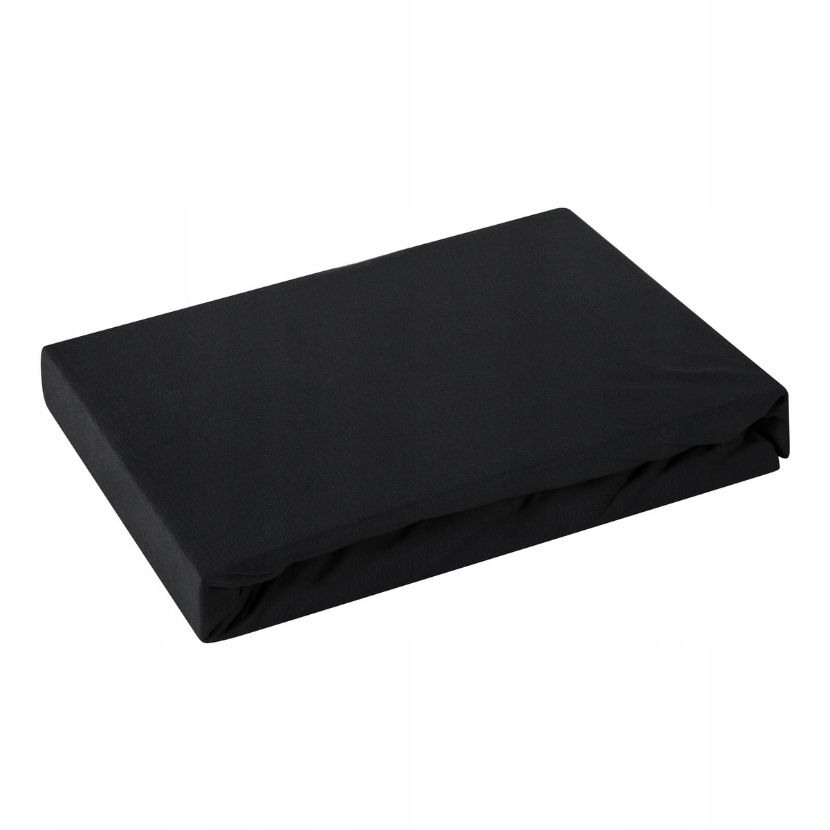 Prześcieradło JERSEY czarne 90x200 +25cm dzianina bawełna z gumką