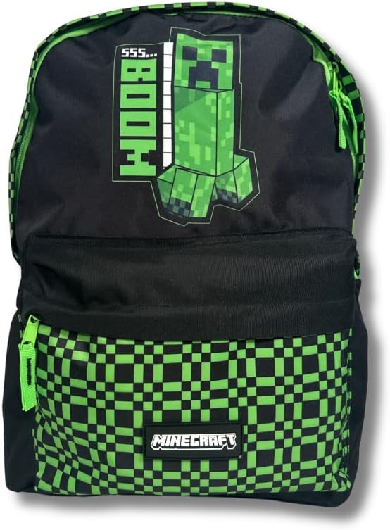 Plecak Minecraft szkolny dla dzieci 42x30x18 cm tornister z kieszenią