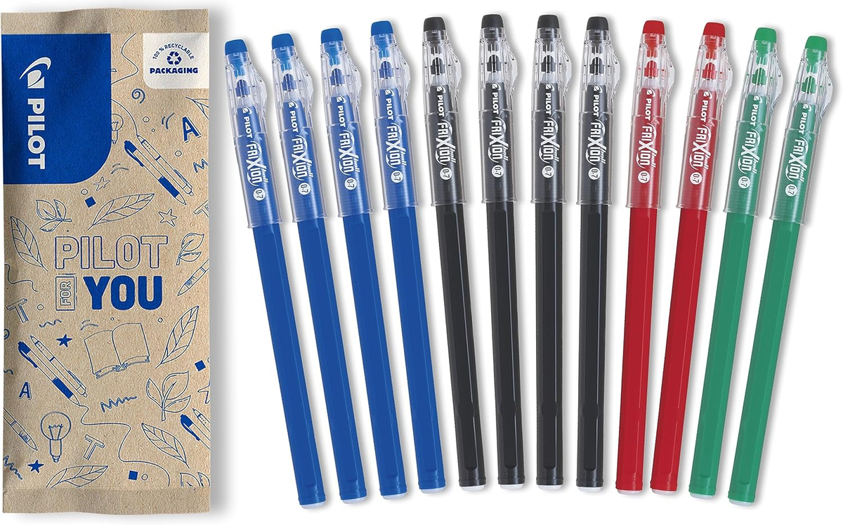 Pilot  FriXion Ball Stick 12 szt. długopisy wymazywalne 0,7 mm mieszanka