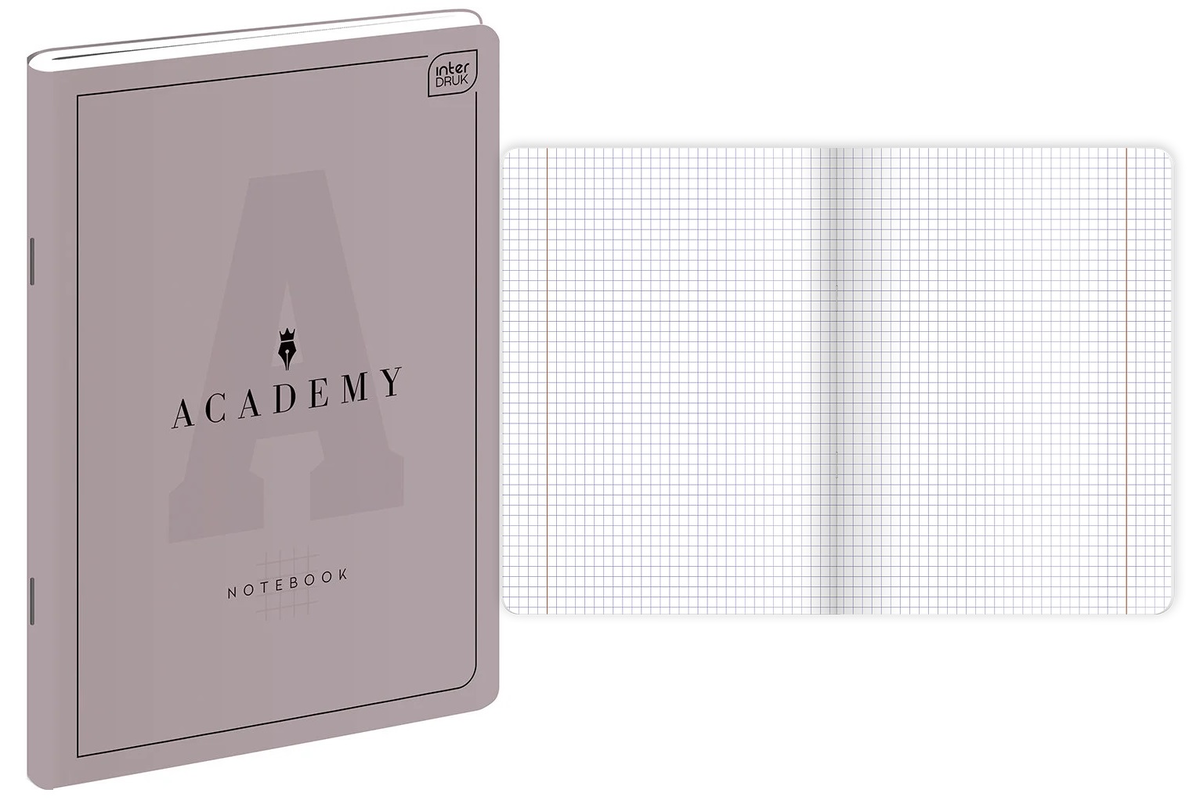 Zeszyt A5/60 kratka mix Academy Interdruk