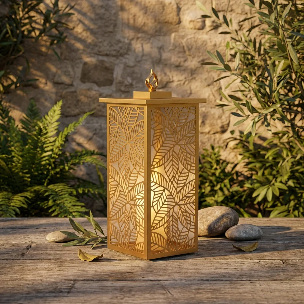 Lampion złoty Liść