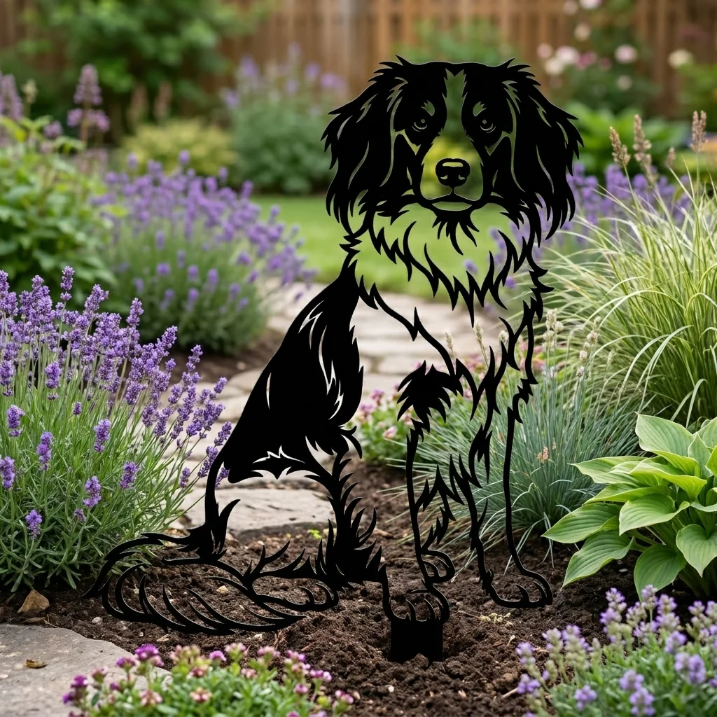 Kooikerhondje v3 – Dekoracja Ogrodowa Metalowa