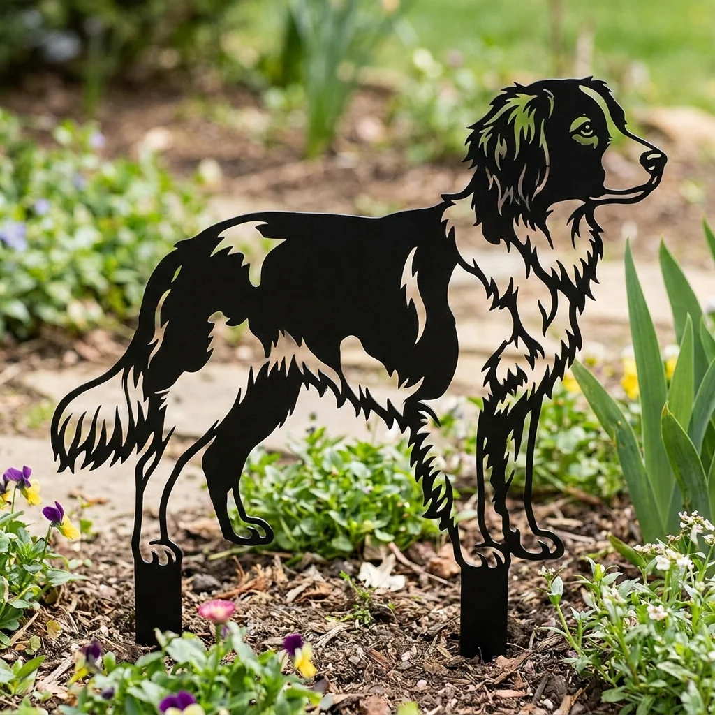 Kooikerhondje – Dekoracja Ogrodowa Metalowa