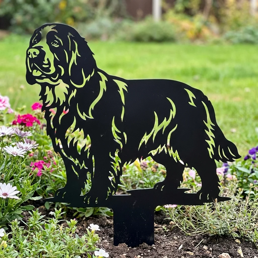 Clumber Spaniel v3 – Dekoracja Ogrodowa Metalowa