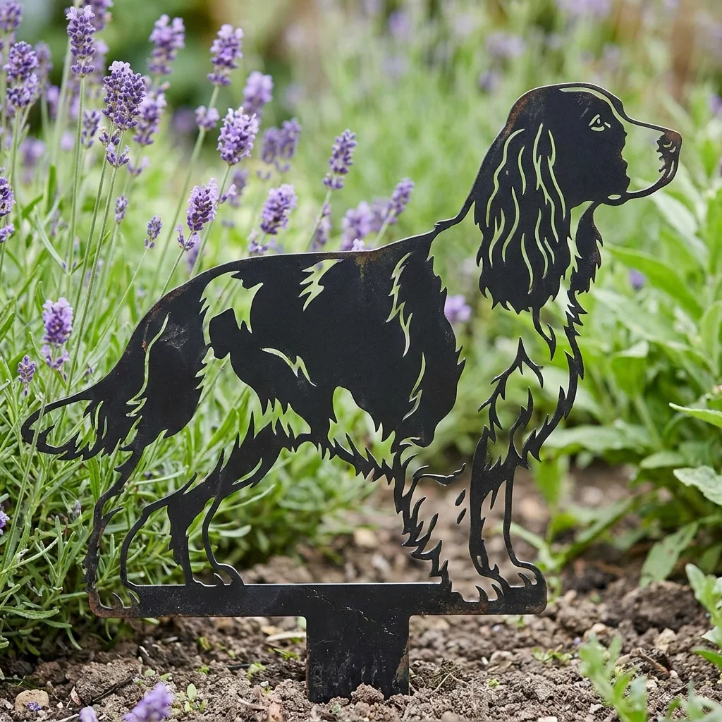 Springer Spaniel angielski v2 – Dekoracja Ogrodowa Metalowa