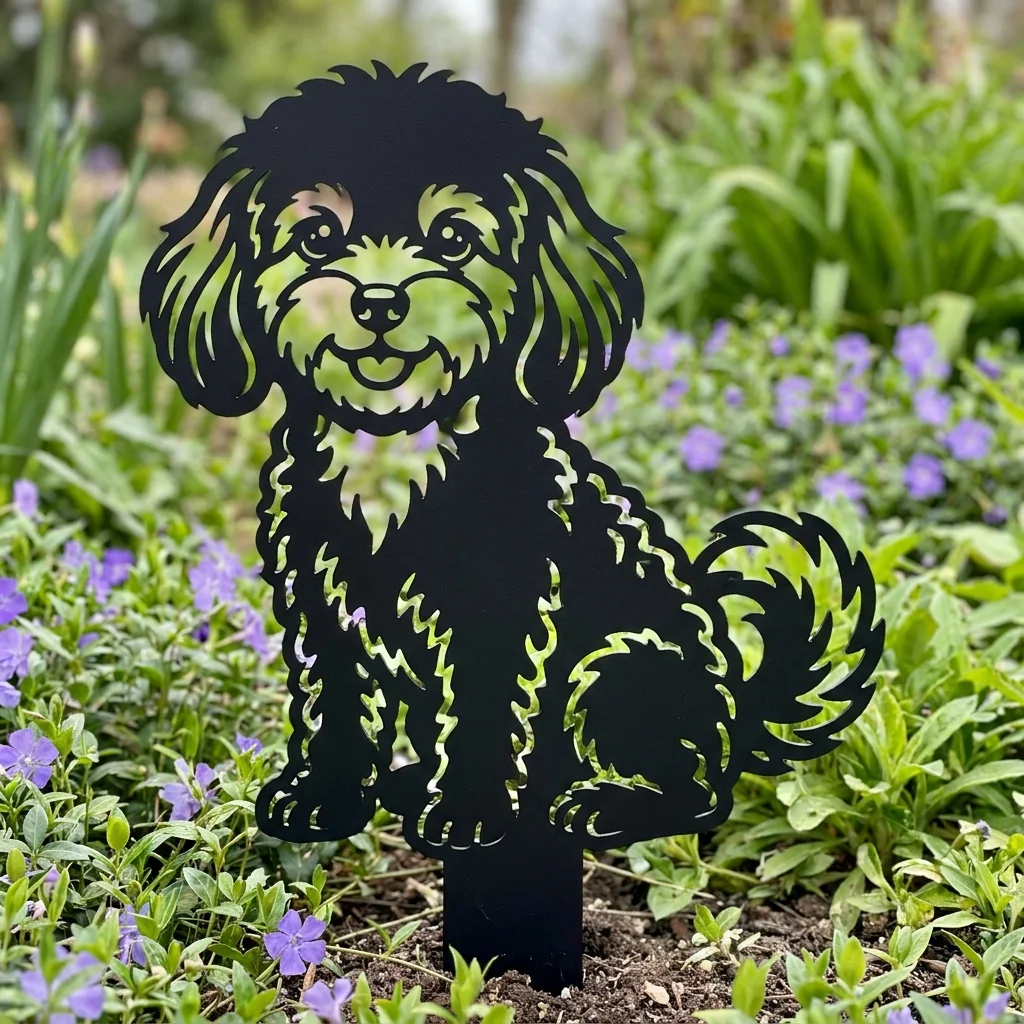 Maltipoo v2 – Dekoracja Ogrodowa Metalowa