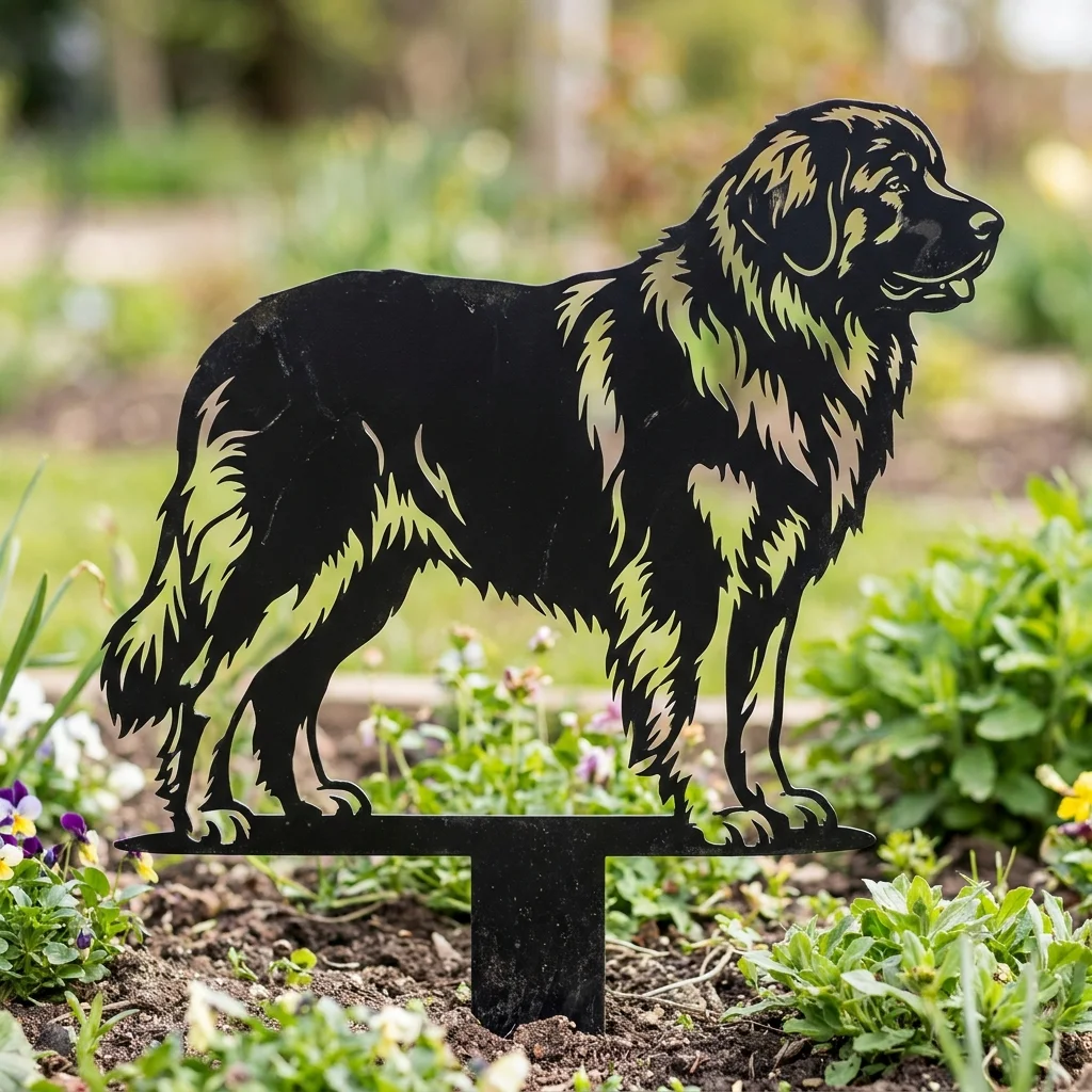 Leonberger v3 – Dekoracja Ogrodowa Metalowa